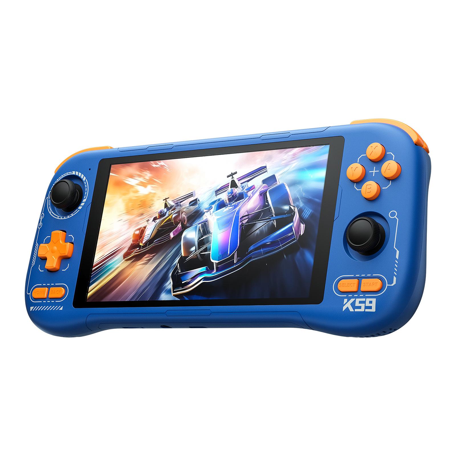 

K59 Android 14 Open-Source Retro Gaming Console: 6+128GB Memory, HD Large Screen, PSP Joystick, Arcade Machine, MTK G99