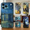 R-Retro V-Van G-Gogh O-Oil P-Painting Phone Case For iPhone 17,16,15,14,13,12,11 Plus,Pro Max,XS,Soft Silicone Black Cover