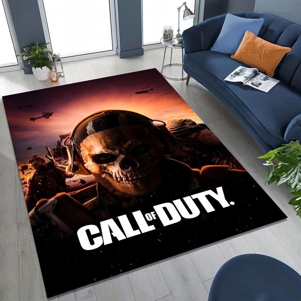 Classic Game Call of Duty Ghost Simon Cartoon Art  Rug for Bedroom Living Room Sofa Home Doormat Decor,Kids Non-slip Floor Mat