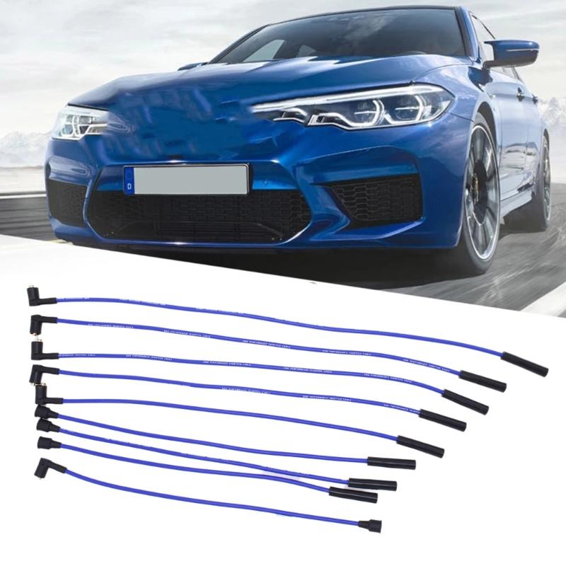 Precisions Fit Ignition Wires Heat Resistant Spark Plugs Cables High Performances Spark Plugs Cable Upgrades for 8 Engines