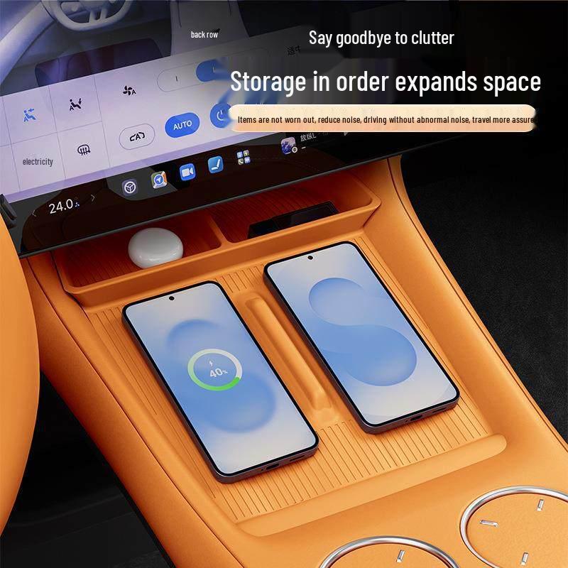 Xiaomi YU7 Central Wireless Charging Pad Separator with Anti-slip Silicone