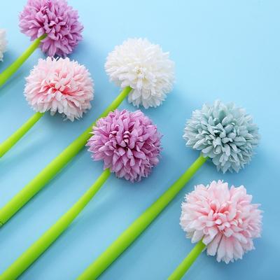 1/3/5ks květinové silikonové gelové pero Creative Plastic Flower Signature Pen Simulation Color Pen