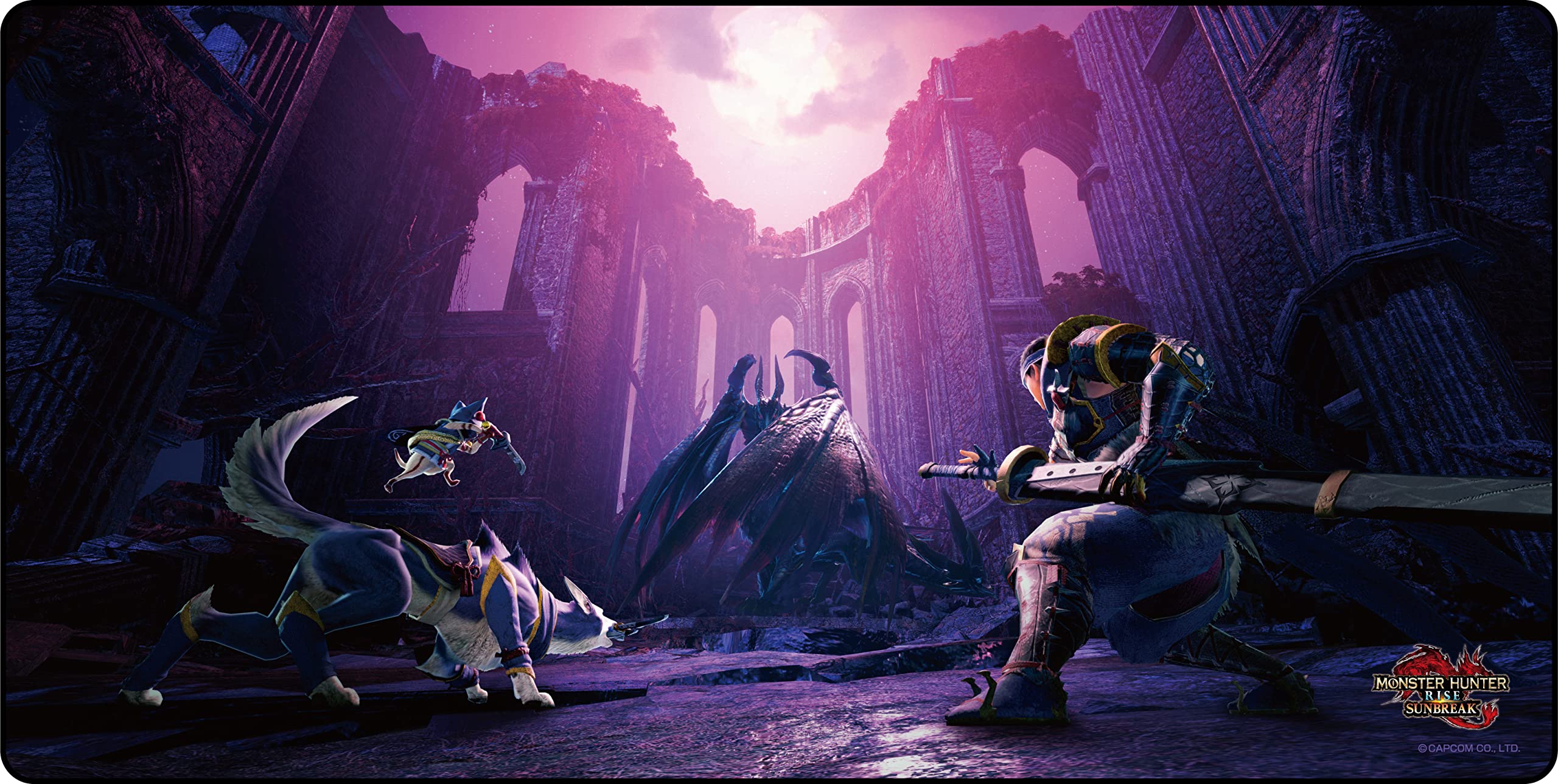 

Capcom Monster Hunter Rise Sunbreak Игровой коврик для мыши Тип A Ш800 x В400 x Г3мм Полиэстер Синтетический каучук Прибл.