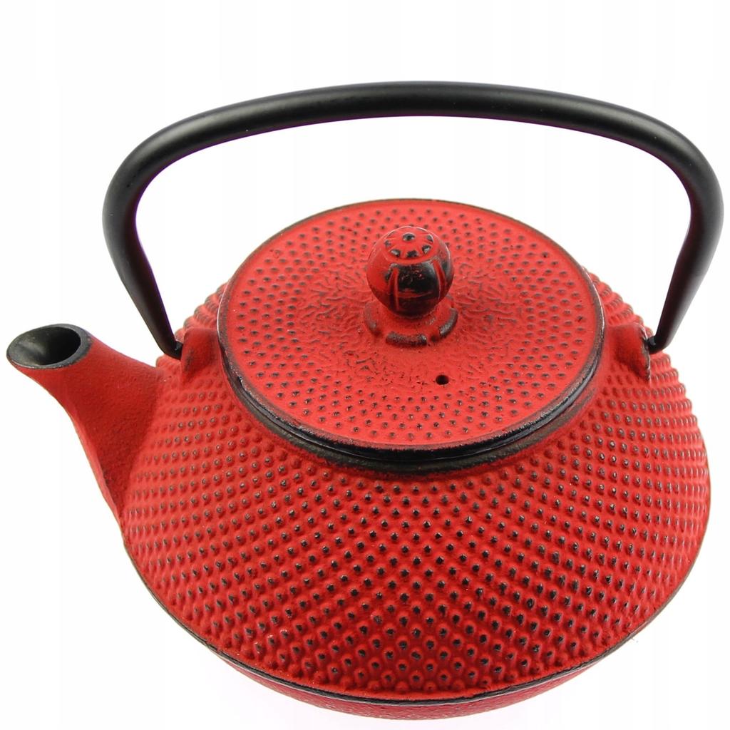 Kettle 0.8L Cast Iron Teapot Infuser Tea Strainer Set + Warmer