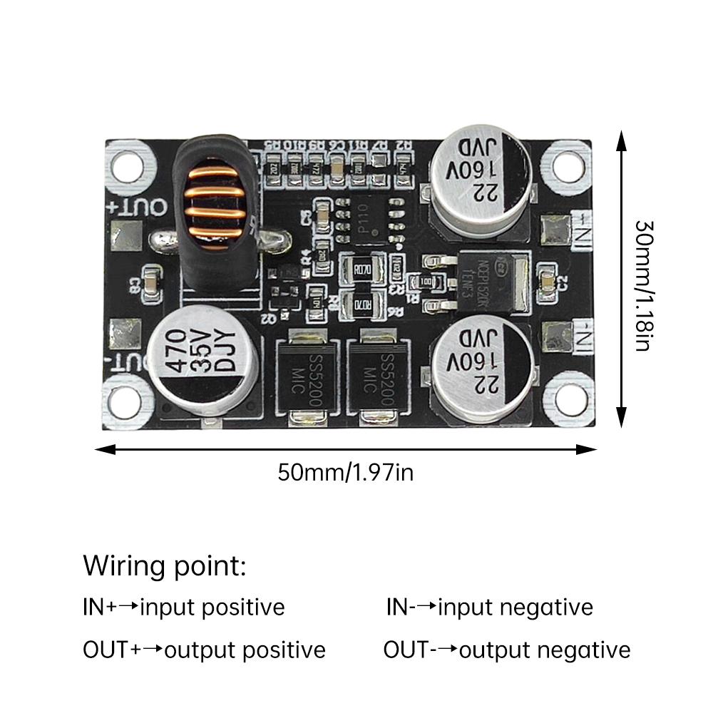 DC-DC High-power Step Down Power Supply Module Buck Converter Input 10-110V Fixed To 5V 9V 12V 24V Output