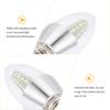 2Pcs E14 Candelabra LED Light Bulbs Decorative Chandelier Bulbs Low Heat Emission Small Transparent Shade