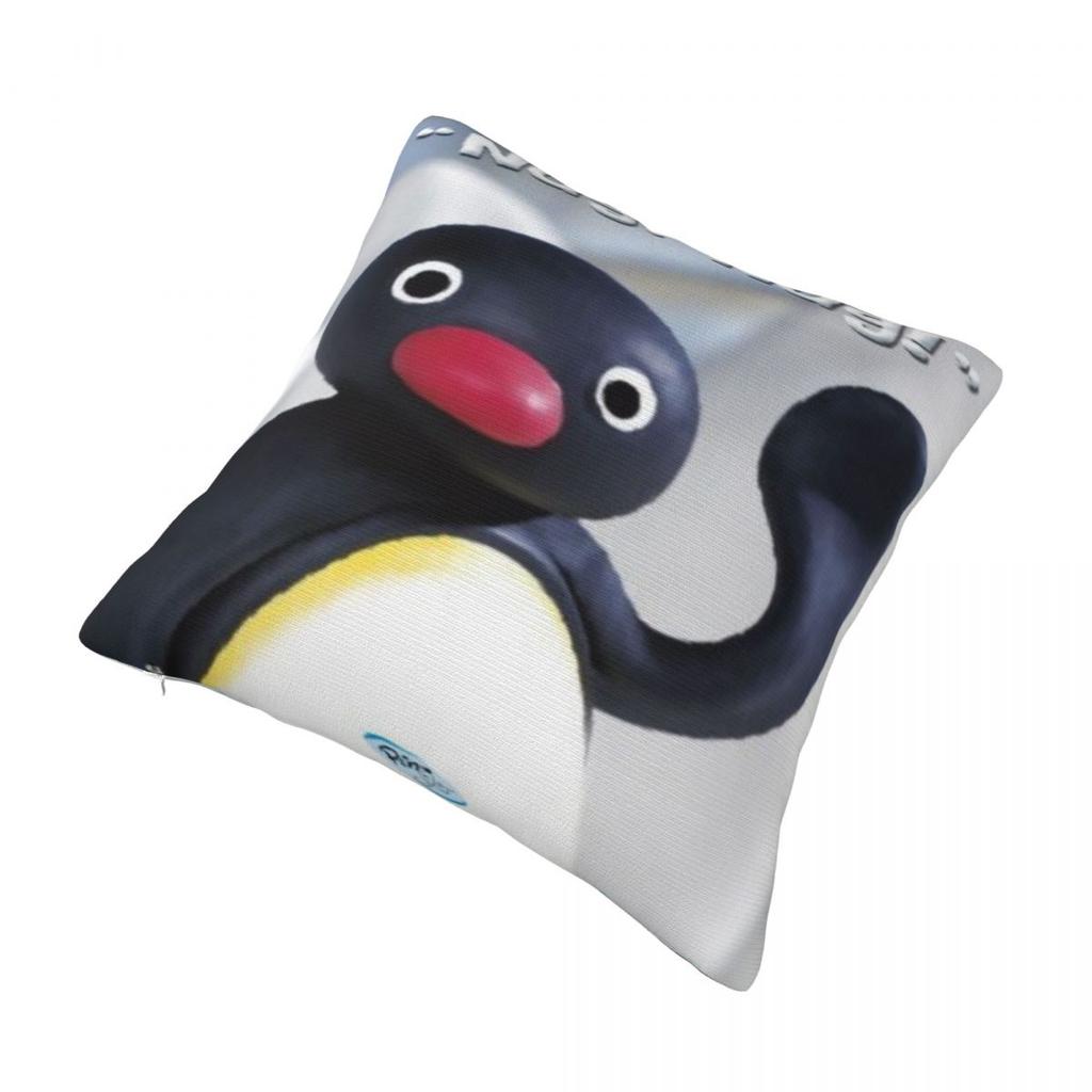 Pingus Cartoon Penguin Pillowcase Merch Soft Cushion Cover Throw Pillow Cover Sofa Decorations Zipper Multi-Size