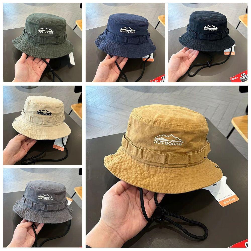 Sunscreen Jeans Fisherman Hat Adjustable Sunscreen Hat Sweet Denim Bucket Hat  Women