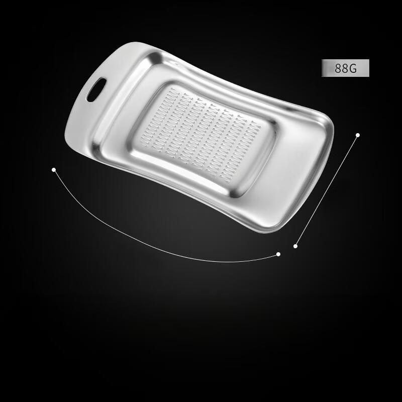 Ручная тарелка-терка для имбиря и чеснока Ruhan из нержавеющей стали 304