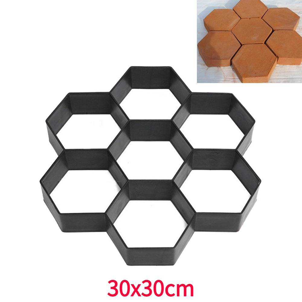 

Garden Mold Walk Pavement Reusable DIY Manually Paving Cement Brick Stone Road Concrete Molds Manually Paving Patio Molds