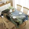 Berg en Rivier Impressie Schilderij Tafelkleed Rechthoekige Tafelhoes voor Koffietafel Eetkamer Keuken Woonkamer Decoratie
