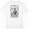 The Reader Skeleton Print T Shirt for Men Women Book Lover Gift Graphic Shirts Tee Floral Moon Skeleton Reading Book Tshirts