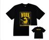 American street style Black head print short-sleeve T-shirt for men and women, loose street hip-hop rapper top