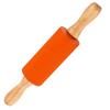 Wooden Handle Pastry Dough Roller Non-Stick Flour Roller New Silicone Rolling Pin  Kitchen Gadget