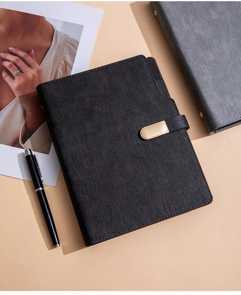 Luxury A5 Loose-leaf Business Notepad with Custom Logo
