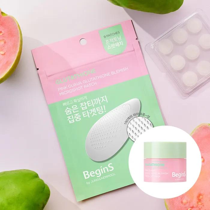 Begins by JUNG SAEM MOOL Pink Guava Blemish Micro Spot Patch (9ea) (Free Gift: 5g Blemish Wash-Off Mask)