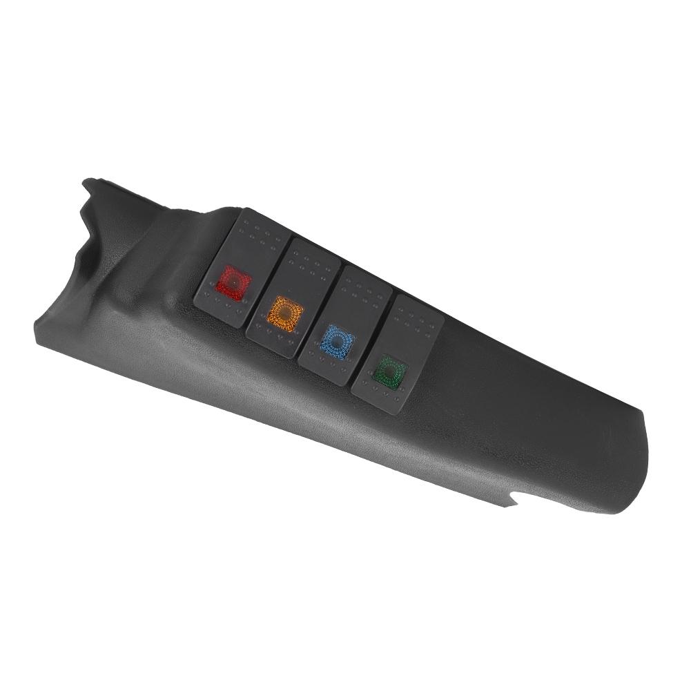 A Pillar Switch Panel Combination Switches with 4 LED Fit for Jeep Wrangler 20072017