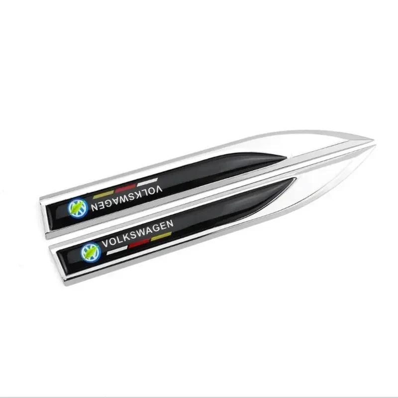 Nové Pro Volkswagen VW Polo Golf 6 Passat B6 T5 TSI R 3D Kovový Epoxidový Logo Znak Samolepka na Auto Autodoplňky Znak na Blatník D