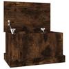 Smoke Eyed Oak Storage Chest 50 X 30 X 28 Cm Wood Based Material