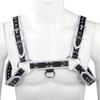 Adjustable Gay Body Bondage Harness Strap Fetish Gay Clothing Chest Faux Leather Harness Belts