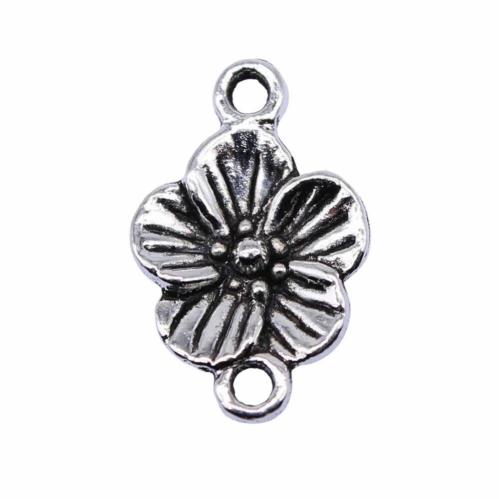Flower Plaque Connector Components Pendant Diy Jewelry Pendants