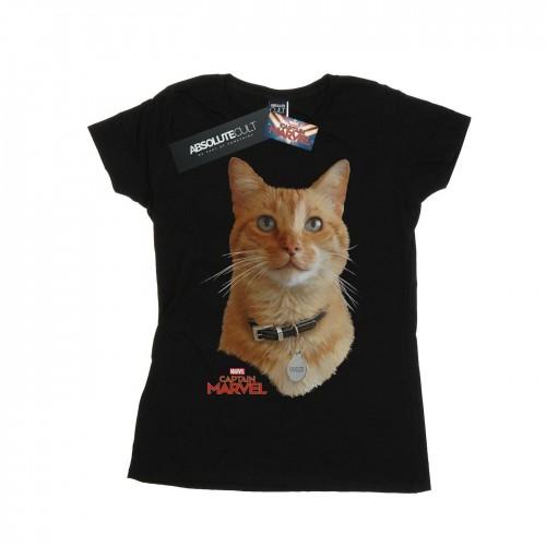 

Marvel Womens/Ladies Captain Marvel Goose Photo Cotton T-Shirt білий