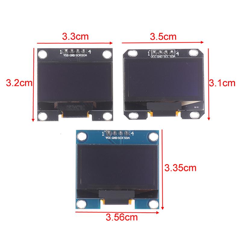 1 Stück 1,3 Zoll OLED-Modul Spi/Iic Kommunikation Weiß/Blau Farbe 128x64 1,3 Zoll OLED LCD LED-Display-Modul 1,3" OLED-Modul