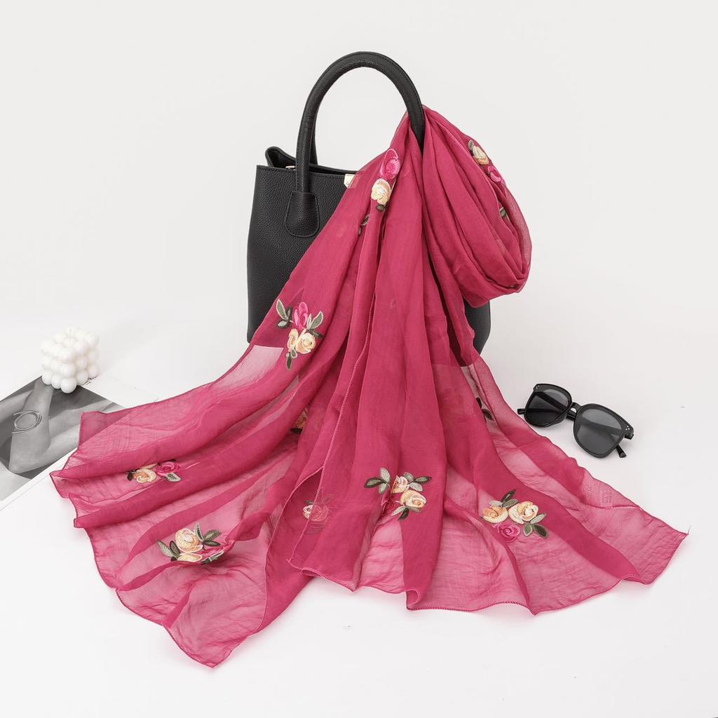 Ethnic Style Scarf for Women Fashion Yunnan Travel Outfit Summer Embroidery Embroidery Exterior