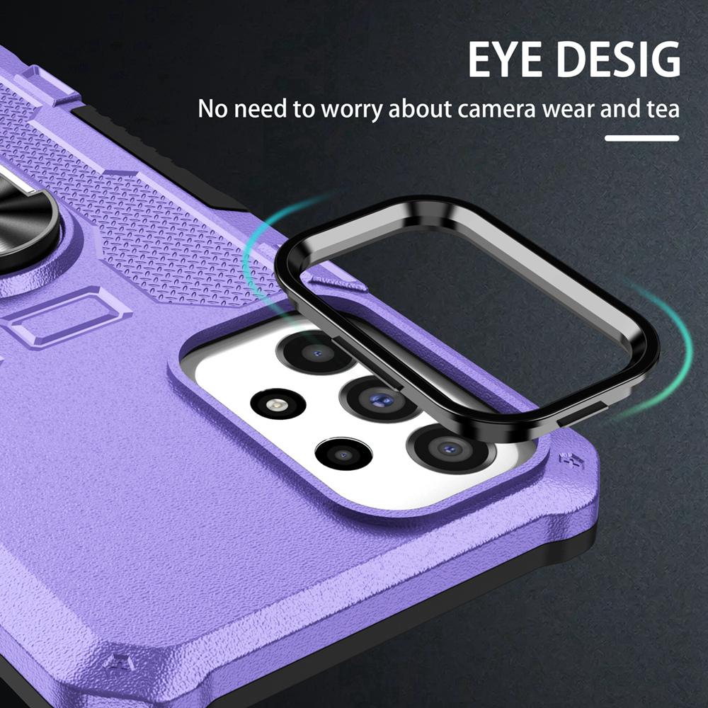 Shockproof Armor Case for VIVO Y17S Soft Silicone+PC Metal Ring Stand Phone Back Cover for VIVO Y17S