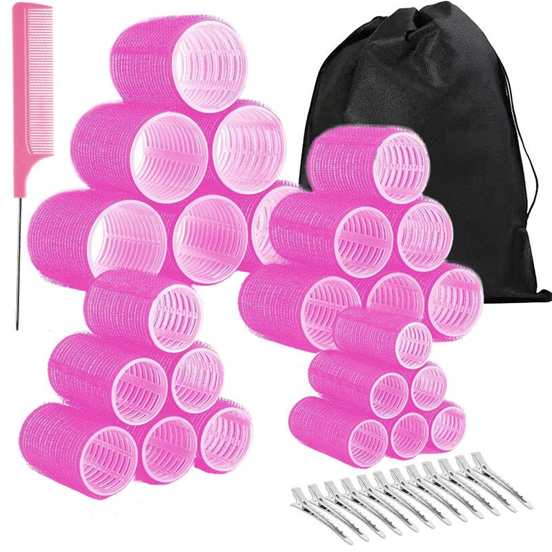 Eight-Character Air Bangs Curler Set with Clips and Comb - Effortless Air Bangs Styling Tool