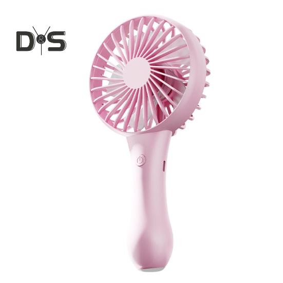 

Портативный ручной вентилятор, персональный мини-вентилятор с 6 скоростями ветра, аккумуляторная батарея 1200 мАч, электрический вентилятор для офиса путешествий розовый