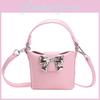 Adorable Girls Pu Bow Crossbody Bag Stylish Handbag Perfect For Toddlers With Cute Design