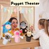 4-12Pcs Animal Hand Puppets Stuffed Plush Animals with Working Mouth for Party Favors Birthday Gifts Storytelling Theater 25cm