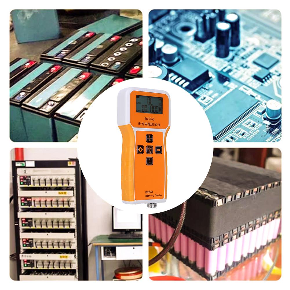 Battery Voltage Internal Resistance Tester Battery Detector LCD Battery Voltmeter Ohmmeter True Four-wire Car Battery Tester