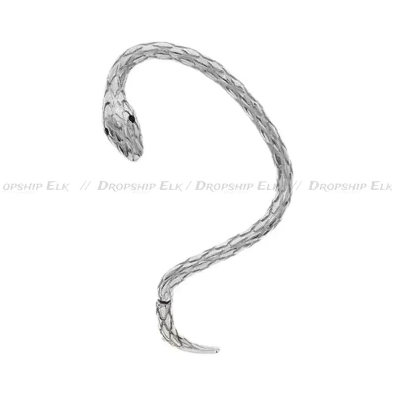 1pair Snake Earring Clips Without Piercing Punk Non Pierced Clip Earrings Ear Cuffs for Women Men Fake Piercing Jewelry