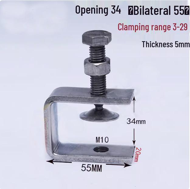 C304 Tiger Claw U-Shaped Stainless Steel Pipe Clamp