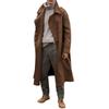 Men's Extended Knee-length Trench Coat Long Overcoat Outwear