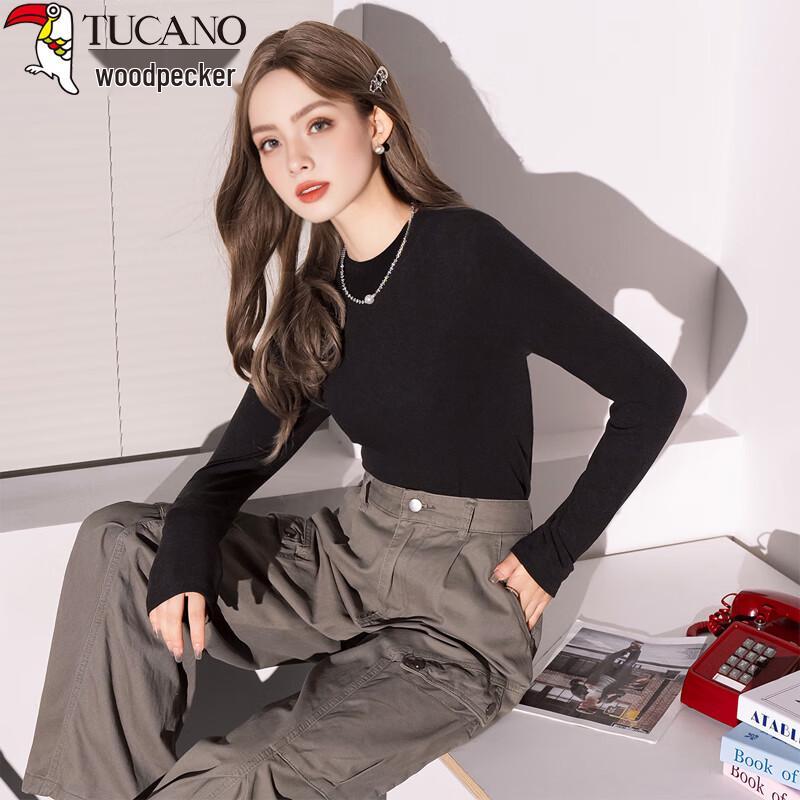 Women's Stand Collar Long Sleeve Base Layer T-Shirt