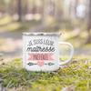 Merci Maitresse French Printed Mug Creative Coffee Cup Drinks Enamel Cup Handle Drinkware Teacher's Day Thanks Gift for Teacher