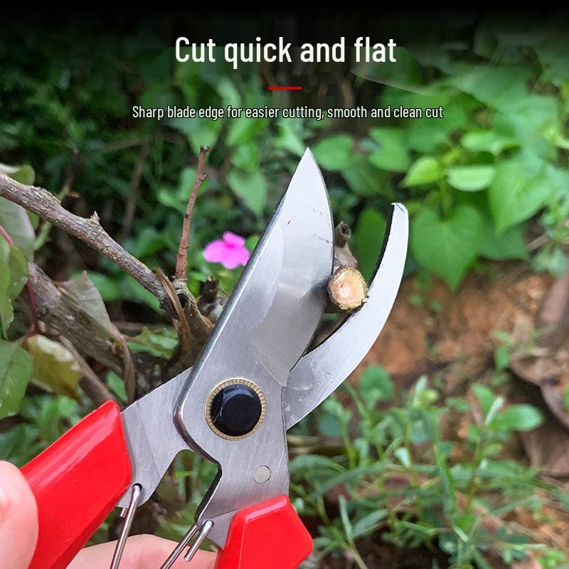 Powerful Bent Handle Garden Pruning Shears for Flowers and Branches