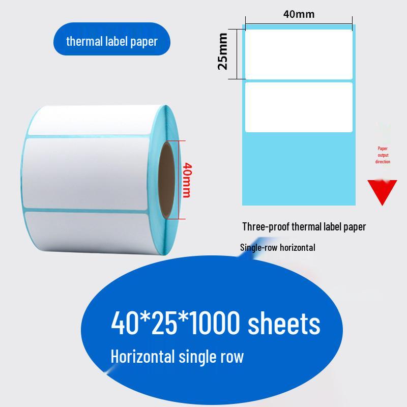 Durable Self-Adhesive Thermal Label Paper for Electronic Scales - Barcode Stickers (Sizes: 80x60, 50x40, 30)