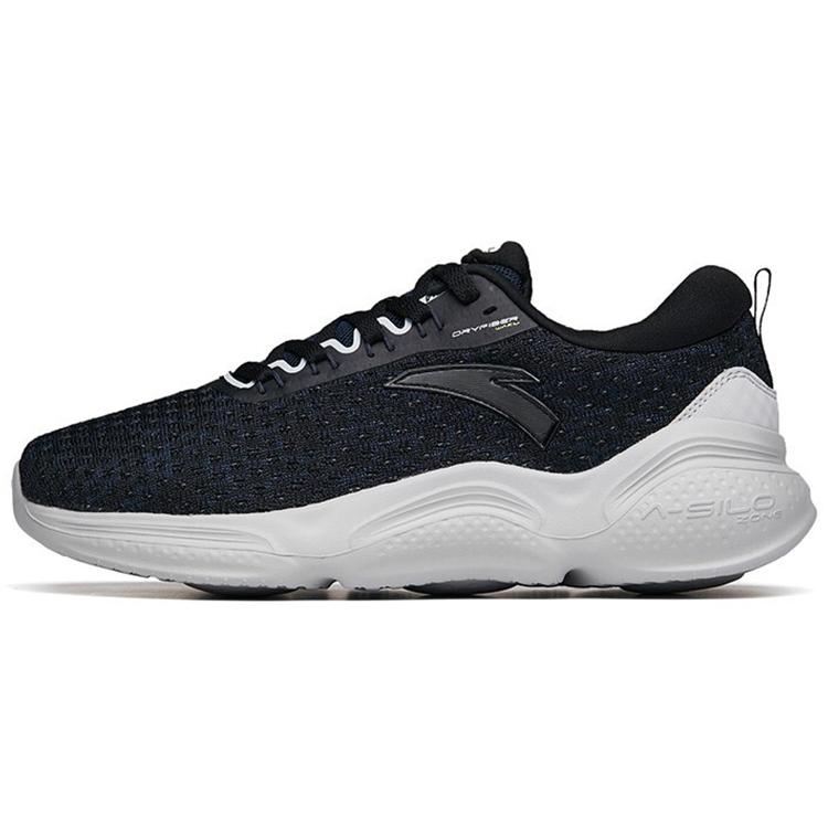 

new ANTA Running Shoes Men Low Top Deep Blue Black/Black 42.5
