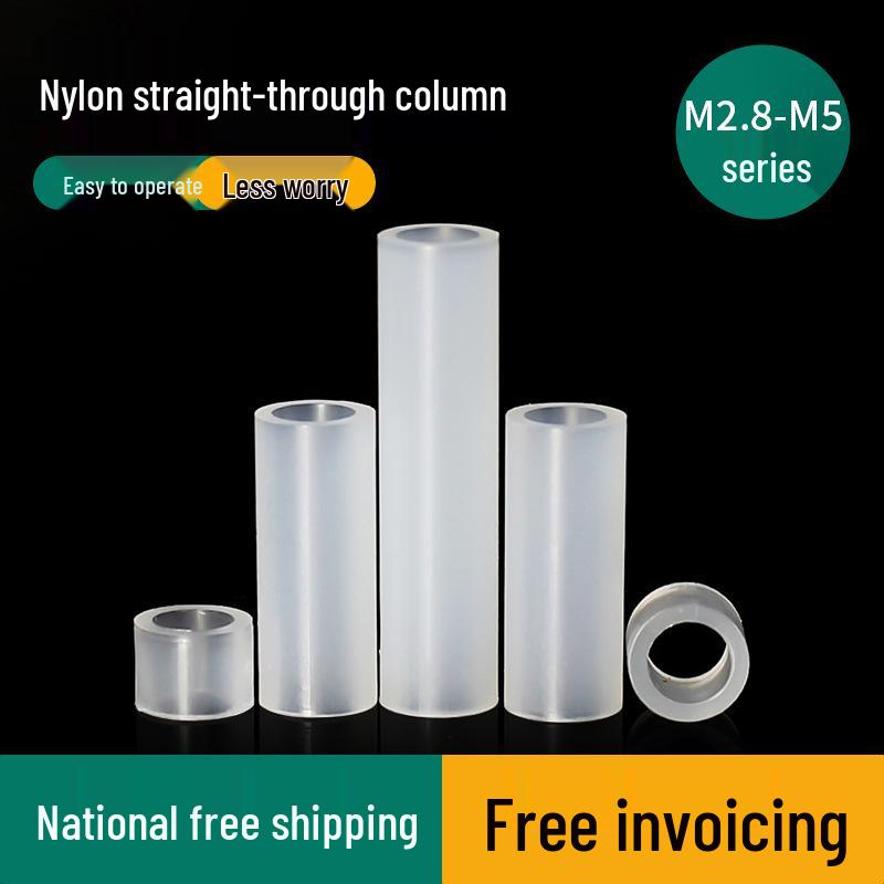 Nylon Insulating Spacer M4M5 Round Riser for LED Lamps and PCB Support