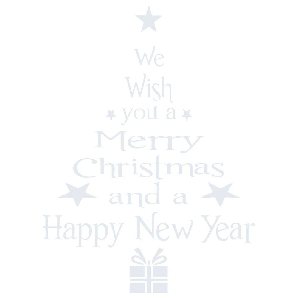 Art New Year Home Merry Christmas Xmas Tree Posters Window Decal Decor Wall Stickers