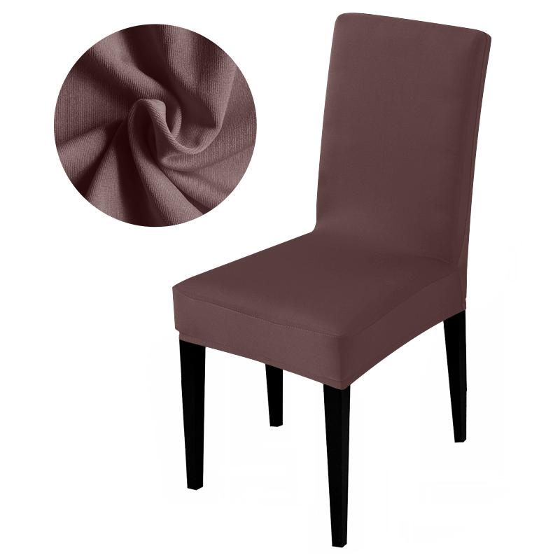 Elastic Solid Color Chair Cover Home Spandex Stretch Slipcovers Chair Seat Covers For Kitchen Dining Room Wedding Banquet Home