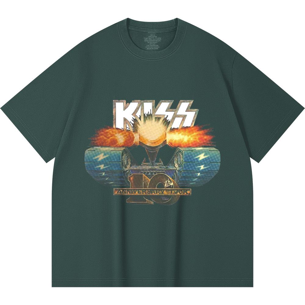 230 Gsm 100% Cotton Heavy Metal T-Shirt Rock Band Popular Music Print Unisex Heavy Cotton T Shirt