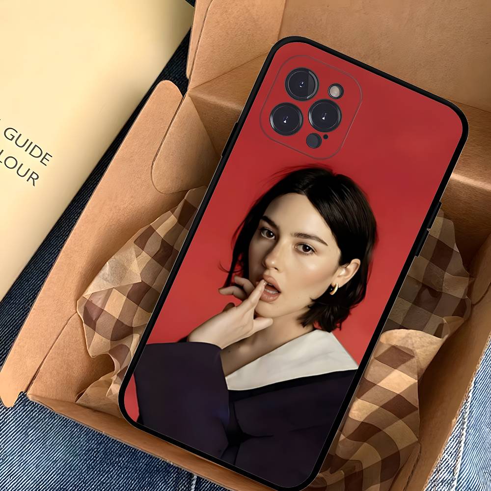 Popular G-gracie Singer A-abrams Black Soft Phone Case For IPhone 16 15 14 13 11 12 17 Pro Max Mini Plus
