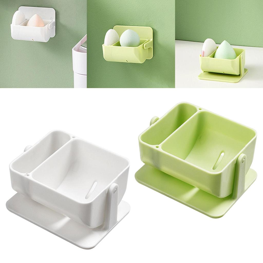 case Drying Drain Mounted Container beauty eggs Holder for Facial Bathroom Bedroom