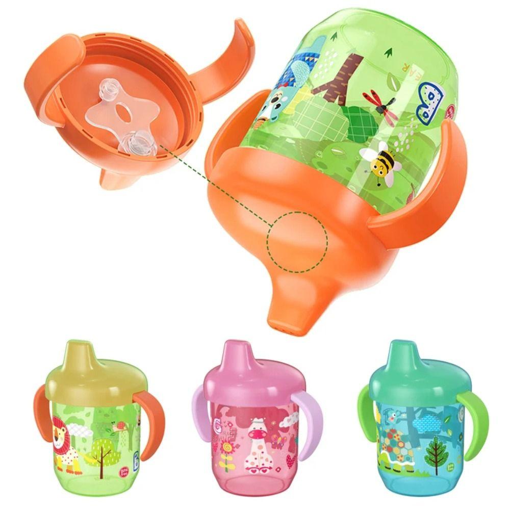 

Flip Lid Learning Drinking Cup Cute Training Cup Nursing Bottle Duckbill Cup boys and girls синий