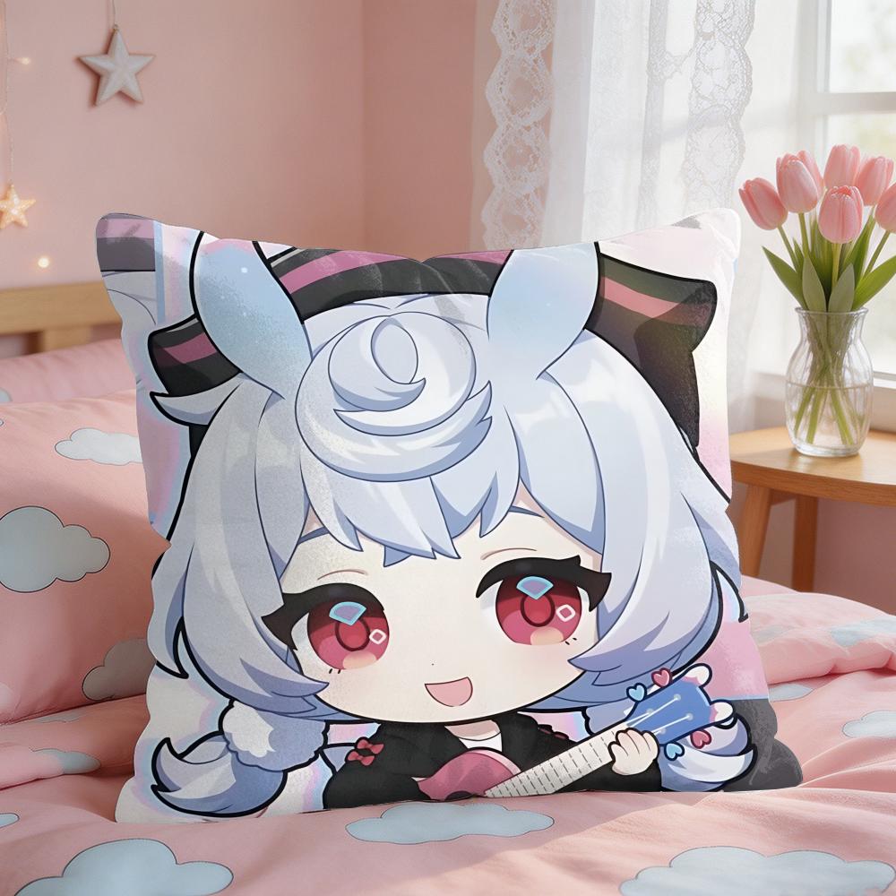 Sigewinne Cute Genshin Impact Cushion Cover Square Short Plush Pillow Case Living Room Sofa Home Decor Funda X